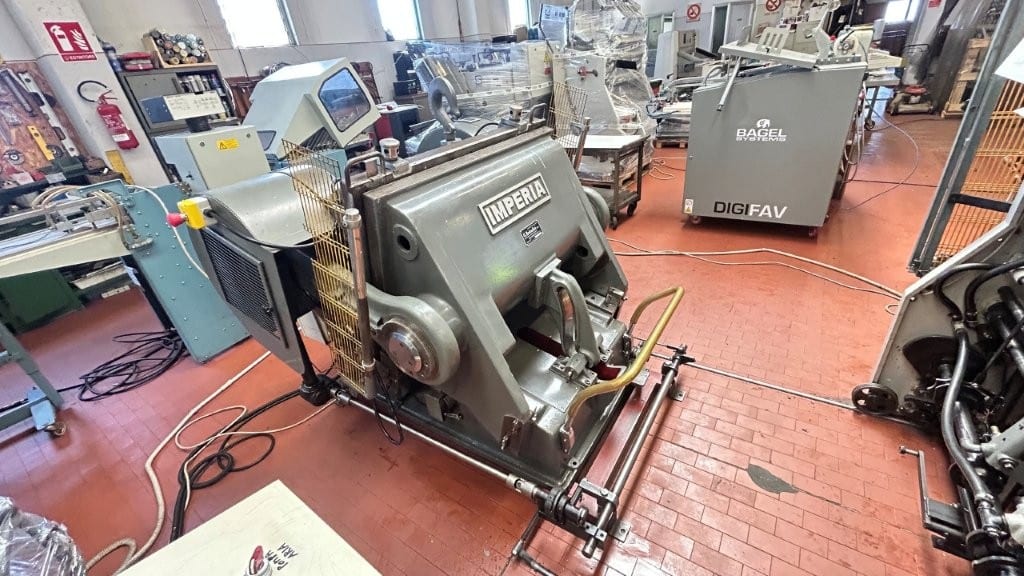 Rabolini Imperia C — die-cutting and hot foil stamping platen with automatic feeder 80 × 110 cm (1994)