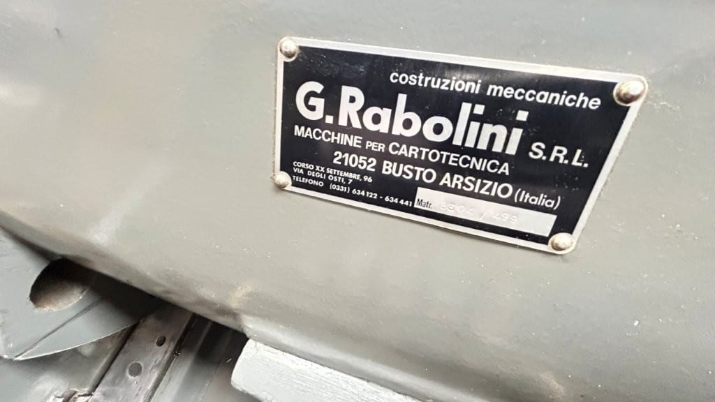Rabolini Imperia C — die-cutting and hot foil stamping platen with automatic feeder 80 × 110 cm (1994) 11
